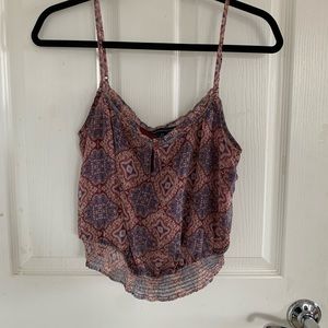 A crop tank top